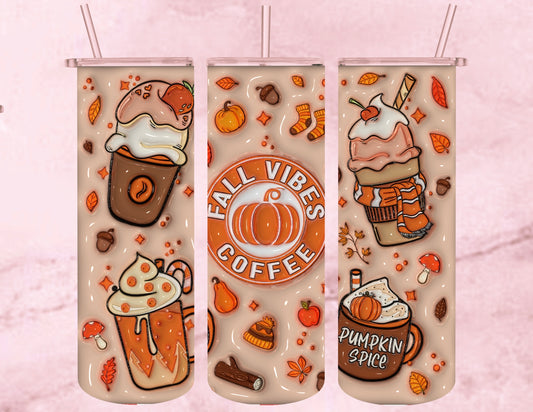 fall vibes 20 oz tumbler