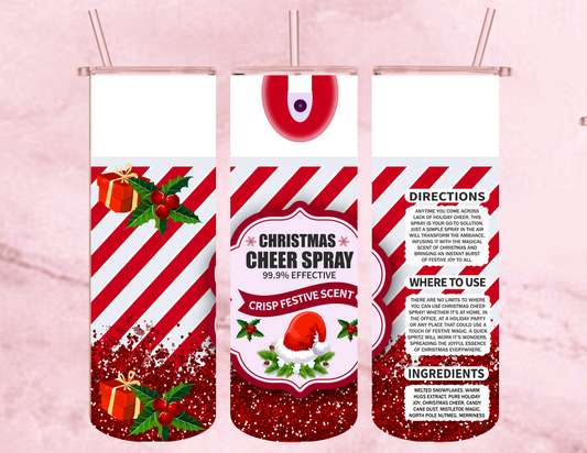 christmas cheer spray 20oz tumbler