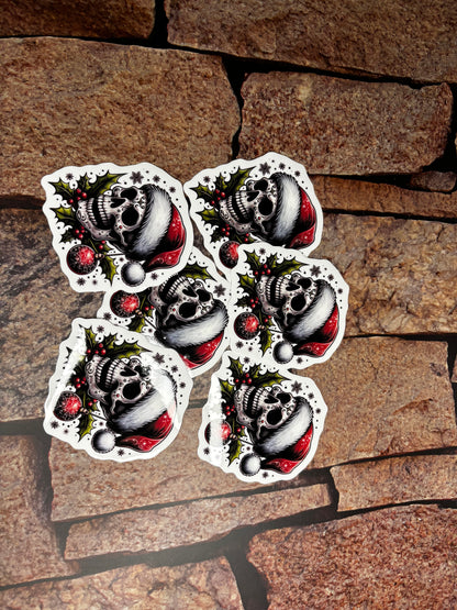 skeleton Christmas sticker