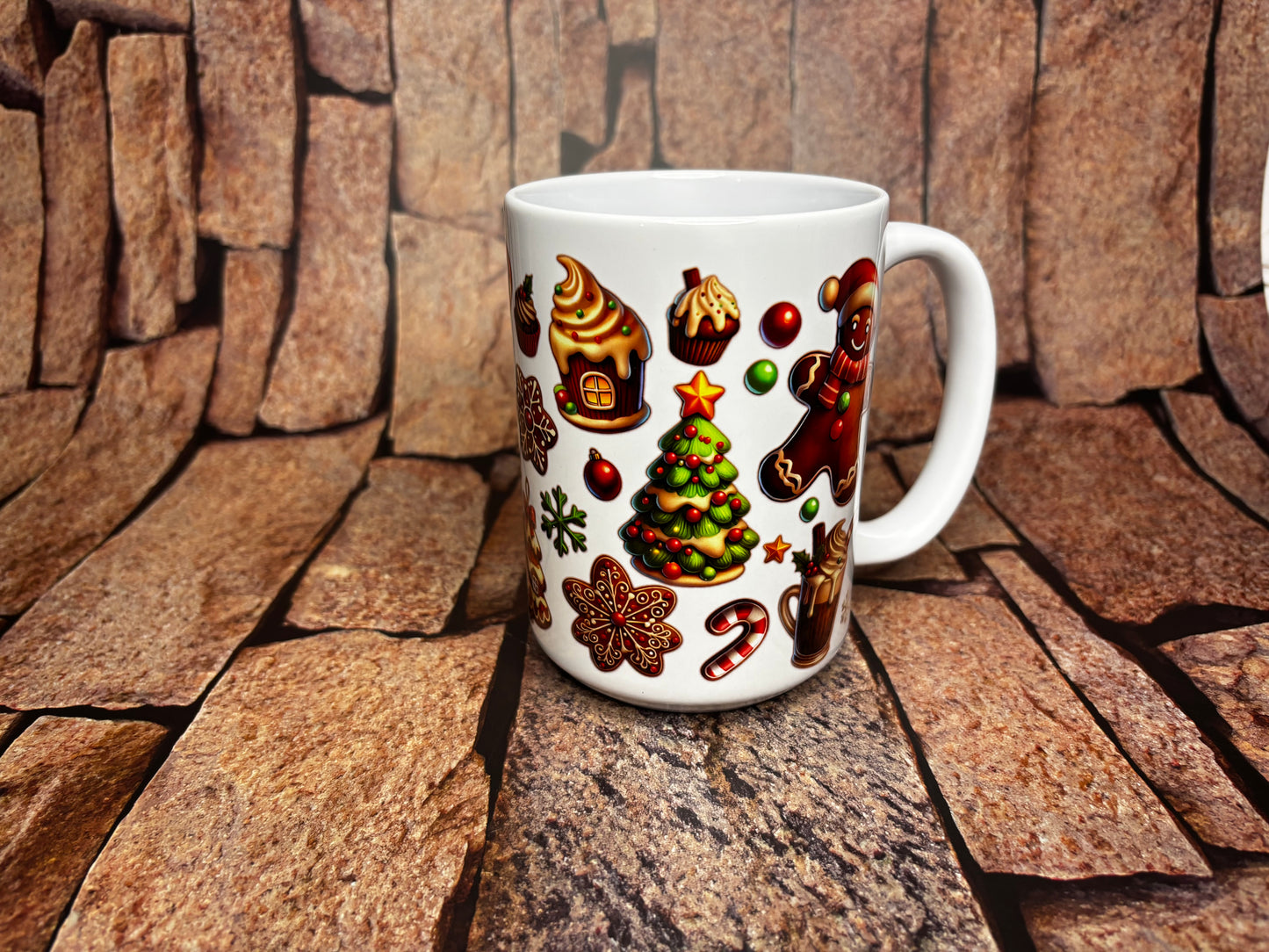 Christmas gingerbread 15 oz mug