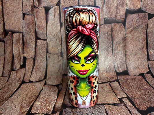 girl grinch tumbler